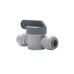 Grey Acetal Shut Off Valve Connection 1/2 inch Tube OD