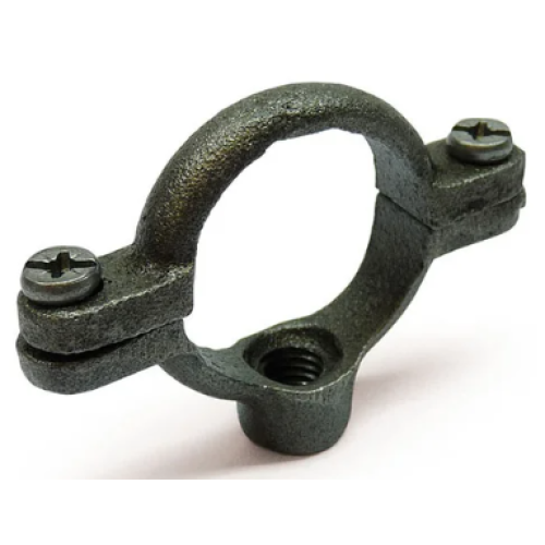 100MM (4") Black Iron Single Pipe Ring 100MM (4") Black Iron Single Pipe Ring