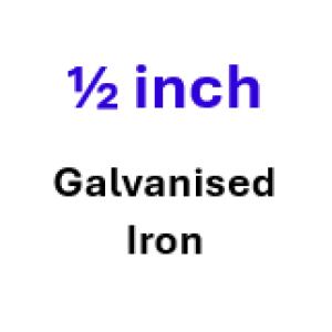 1/2 inch Galvanised 1/2 inch Galvanised