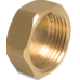 1 1/2" Brass Hexagon Cap
