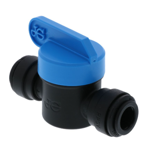 PP Shut Off Valve Speedfit to Speedfit 10mm OD