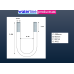 M12 Round Electro-Plated U Bolts 60MM Width X 200MM Length