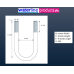 M8 Round Electro-Plated U Bolts 40MM Width X 200MM Length M8 Round Electro-Plated U Bolts 40MM Width X 200MM Length