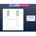 M8 Round Electro-Plated U Bolts 50MM Width X 150MM Length M8 Round Electro-Plated U Bolts 50MM Width X 150MM Length