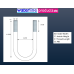 M8 Round Electro-Plated U Bolts 55MM Width X 200MM Length M8 Round Electro-Plated U Bolts 55MM Width X 200MM Length