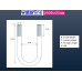 M8 Round Electro-Plated U Bolts 60MM Width X 200MM Length M8 Round Electro-Plated U Bolts 60MM Width X 200MM Length