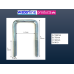 M10 Square Plated U Bolts 75mm Width x 150mm Length