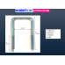 M8 Square Plated U Bolts 65mm Width x 100mm Length M8 Square Plated U Bolts 65mm Width x 100mm Length