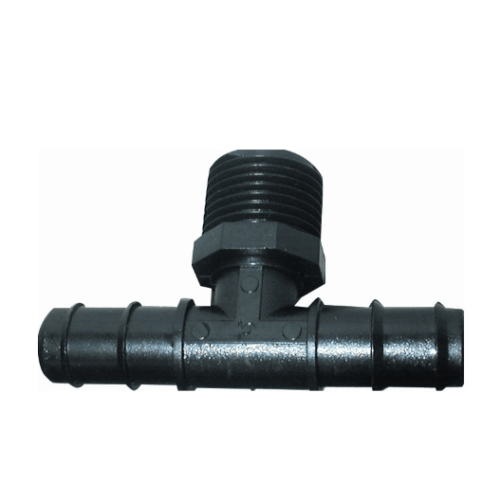 Barbed Tee BSP Male 12mm x 1/2" x 12mm Barbed Tee BSP Male 12mm x 1/2" x 12mm