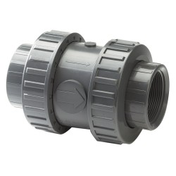 PVC SPRING CHECK VALVE THREADED 1½" PVC SPRING CHECK VALVE THREADED 1½"