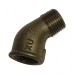 1" Black Iron Elbow 45 MxF 1" Black Iron Elbow 45 MxF