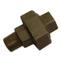 1.1/2" Black Iron Straight Union MxF 1.1/2" Black Iron Straight Union MxF