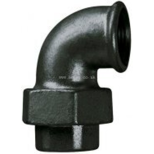 1.1/2" Black Iron Union Elbow MxF 1.1/2" Black Iron Union Elbow MxF