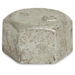 1.1/2" Galvanised Hex Cap 1.1/2" Galvanised Hex Cap