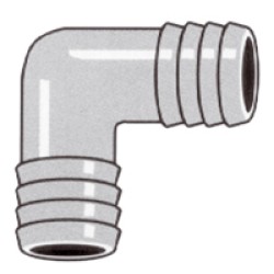 1 1/2 Barb-barb 90 elbow