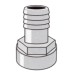 1/2" F Thread to 1/2" Barb Female Thread by Hose Barb 1/2" F Thread to 1/2" Barb Female Thread by Hose Barb