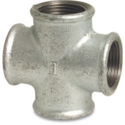 1" Galvanised Cross FxFxFxF 1" Galvanised Cross FxFxFxF