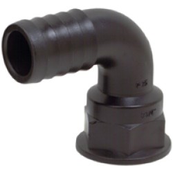 1 F Thread to 30mm Barb - 90° 1 F Thread to 30mm Barb - 90°