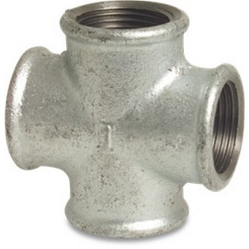 3" Galvanised Cross FxFxFxF