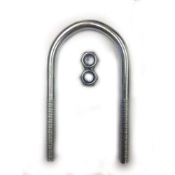 M8 Round Electro-Plated U Bolts 40MM Width X 100MM Length M8 Round Electro-Plated U Bolts 40MM Width X 100MM Length