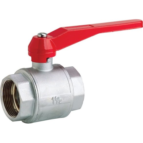 Low Pressure Plated Brass Ball Valve 1 1/2" BSP Female x 1 1/2" BSP Female 20 Bar Lever Handle Low Pressure Plated Brass Ball Valve 1 1/2" BSP Female x 1 1/2" BSP Female 20 Bar Lever Handle