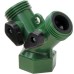 Dual Garden Hose Shut-Off Tap 3/4" Female x 3/4" Male x 3/4" Male Garden Hose Threads Dual Garden Hose Shut-Off Tap 3/4" Female x 3/4" Male x 3/4" Male Garden Hose Threads
