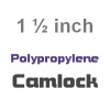 Polypropylene Camlock 1 1/2 inch Fittings (6)