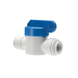 PP Shut Off Valve Connection 3/8 inch Tube OD x 3/5 inch Male NPTF PP Shut Off Valve Connection 3/8 inch Tube OD x 3/5 inch Male NPTF