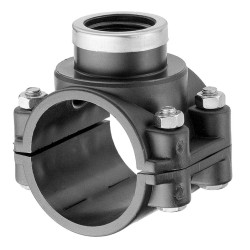 110mm x 1.1/2" Single Reinforced Clamp Saddle 110mm x 1.1/2" Single Reinforced Clamp Saddle