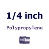 Polypropylene 1/4 inch Fittings (3)