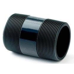 BARREL NIPPLE THREADED 3/8"