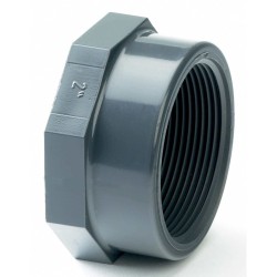 1 1/2" PVCu BSP Threaded Cap 1 1/2" PVCu BSP Threaded Cap