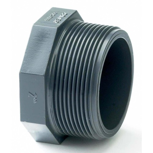 2" PVCu BSP Threaded Plug 2" PVCu BSP Threaded Plug