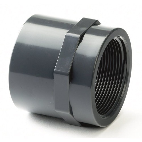32mm x 1" PVCu Plain / BSP Threaded Threaded Socket 32mm x 1" PVCu Plain / BSP Threaded Threaded Socket