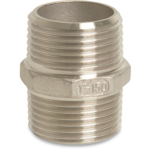 1/2 inch Stainless Steel 316 Nipples Male x Male Threaded 1/2 inch Stainless Steel 316 Nipples Male x Male Threaded