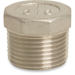 1 inch Stainless Steel 316 Plug Threaded 1 inch Stainless Steel 316 Plug Threaded