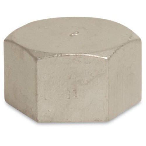 2 inch Stainless Steel 316 Hexagon Cap Threaded 2 inch Stainless Steel 316 Hexagon Cap Threaded