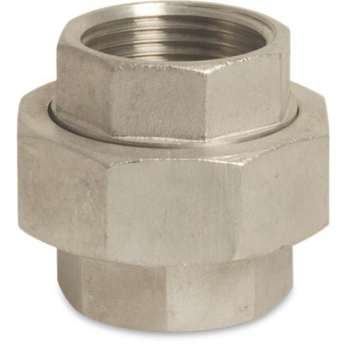 1/2 inch Stainless Steel 316 Straight Union Female x Female Threaded 1/2 inch Stainless Steel 316 Straight Union Female x Female Threaded