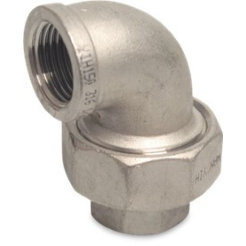 1/2 inch Stainless Steel 316 Union Elbow Female x Female Threaded 1/2 inch Stainless Steel 316 Union Elbow Female x Female Threaded