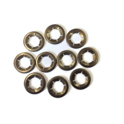 Capped Starlock Washer For Metric Round Shaft 10mm Pack Of 25 Capped Starlock Washer For Metric Round Shaft 10mm Pack Of 25