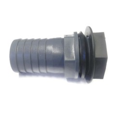 1/2" BSP x 13mm/1/2" Hose Water Butt Male Straight PVC Hose Adaptor/Fitting with Seal and Back Nut 1/2" BSP x 13mm/1/2" Hose Water Butt Male Straight PVC Hose Adaptor/Fitting with Seal and Back Nut